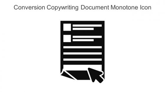 Conversion Copywriting Document Monotone Icon In Powerpoint Pptx Png And Editable Eps Format