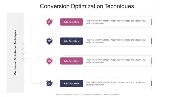 Conversion Optimization Techniques In Powerpoint And Google Slides Cpb