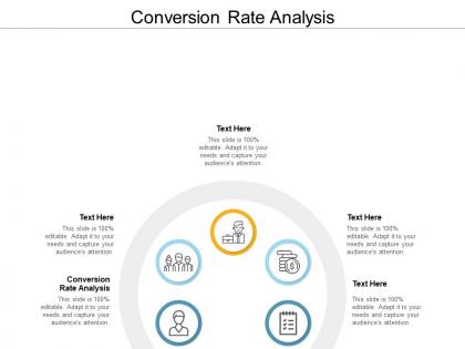 Conversion rate analysis ppt powerpoint presentation icon clipart images cpb