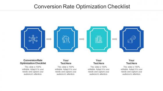 Conversion rate optimization checklist ppt powerpoint presentation inspiration structure cpb