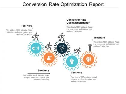 Conversion rate optimization report ppt powerpoint presentation file model cpb