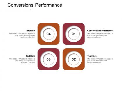 Conversions performance ppt powerpoint presentation infographic template master slide cpb
