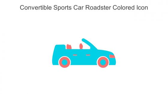 Convertible Sports Car Roadster Colored Icon In Powerpoint Pptx Png And Editable Eps Format
