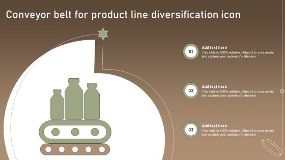 Conveyor Belt For Product Line Diversification Icon