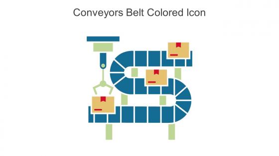 Conveyors Belt Colored Icon In Powerpoint Pptx Png And Editable Eps Format