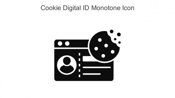 Cookie Digital ID Monotone Icon In Powerpoint Pptx Png And Editable Eps Format