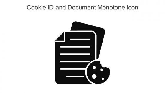 Cookie ID And Document Monotone Icon In Powerpoint Pptx Png And Editable Eps Format