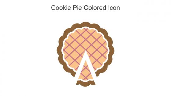 Cookie Pie Colored Icon In Powerpoint Pptx Png And Editable Eps Format