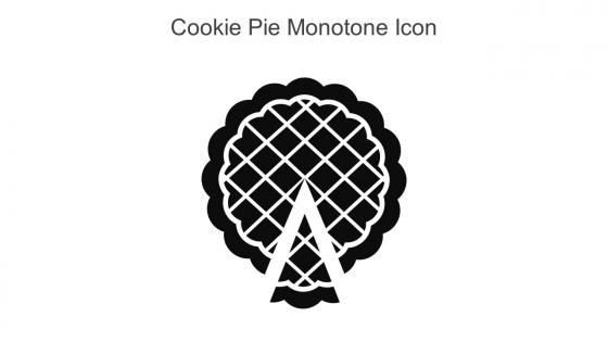 Cookie Pie Monotone Icon In Powerpoint Pptx Png And Editable Eps Format