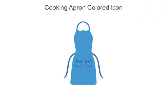 Cooking Apron Colored Icon In Powerpoint Pptx Png And Editable Eps Format