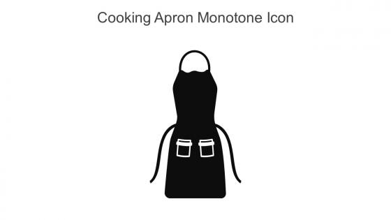 Cooking Apron Monotone Icon In Powerpoint Pptx Png And Editable Eps Format