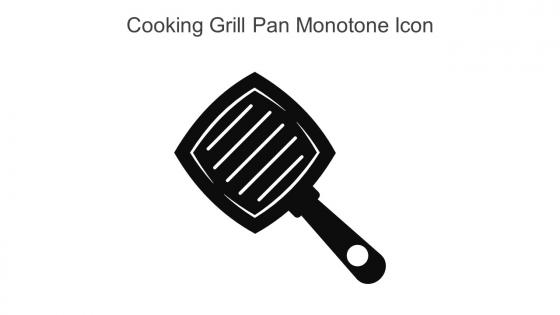 Cooking Grill Pan Monotone Icon In Powerpoint Pptx Png And Editable Eps Format