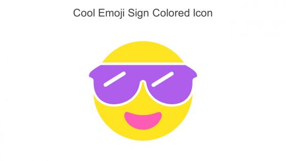 Cool Emoji Sign Colored Icon In Powerpoint Pptx Png And Editable Eps Format