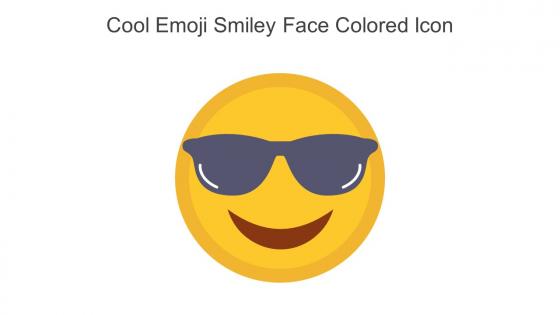 Cool Emoji Smiley Face Colored Icon In Powerpoint Pptx Png And Editable Eps Format