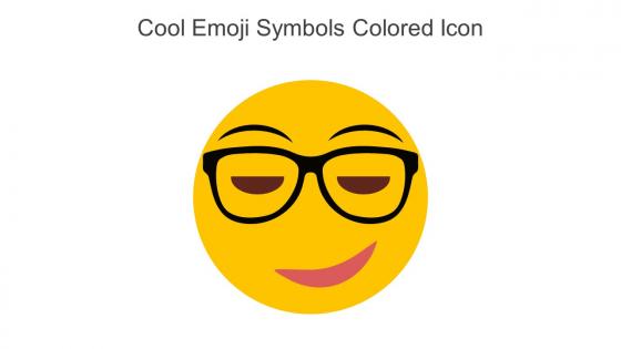 Cool Emoji Symbols Colored Icon In Powerpoint Pptx Png And Editable Eps Format