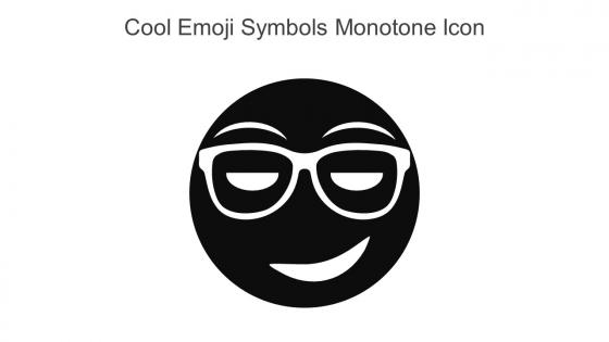 Cool Emoji Symbols Monotone Icon In Powerpoint Pptx Png And Editable Eps Format