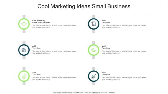 Cool Marketing Ideas Small Business In Powerpoint And Google Slides Cpb