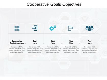 Cooperative goals objectives ppt powerpoint presentation gallery professional cpb