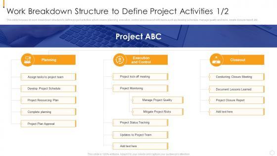 Coordinating Different Activities For Better Work Breakdown Structure To Define