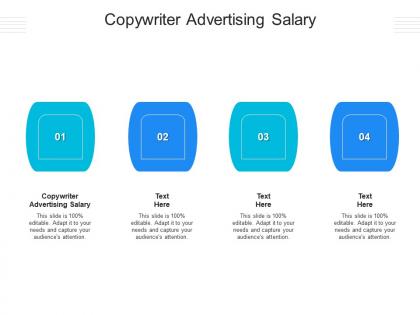 Copywriter advertising salary ppt powerpoint presentation portfolio picture cpb