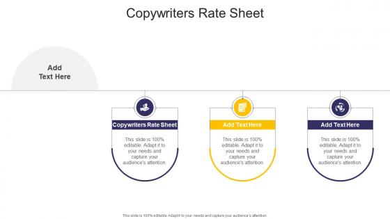 Copywriters Rate Sheet In Powerpoint And Google Slides Cpb