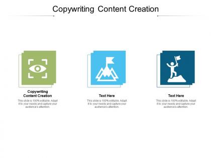 Copywriting content creation ppt powerpoint presentation model design inspiration cpb