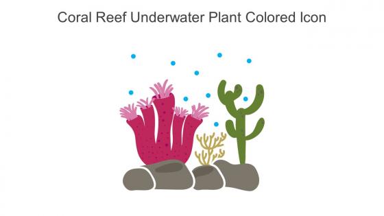 Coral Reef Underwater Plant Colored Icon In Powerpoint Pptx Png And Editable Eps Format