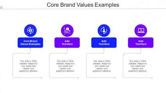 Core Brand Values Examples Ppt PowerPoint Presentation Professional Model Cpb