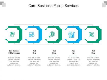 Core business public services ppt powerpoint presentation slides infographics cpb