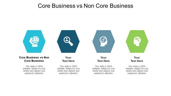 Core business vs non core business ppt powerpoint presentation infographic template rules cpb