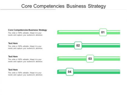 Core competencies business strategy ppt powerpoint presentation professional layout cpb