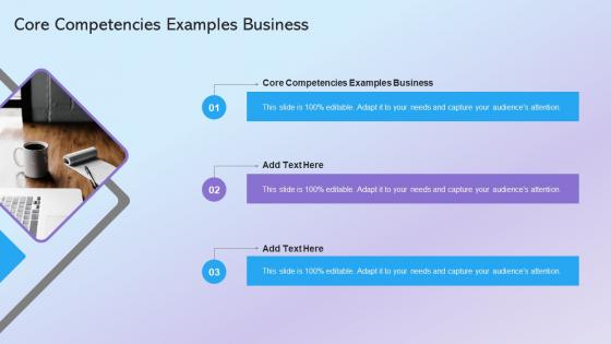 Core Competencies Examples Business In Powerpoint And Google Slides Cpb