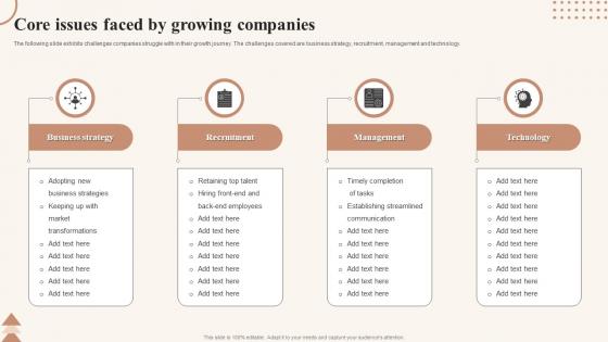 Core Issues Faced By Growing Companies