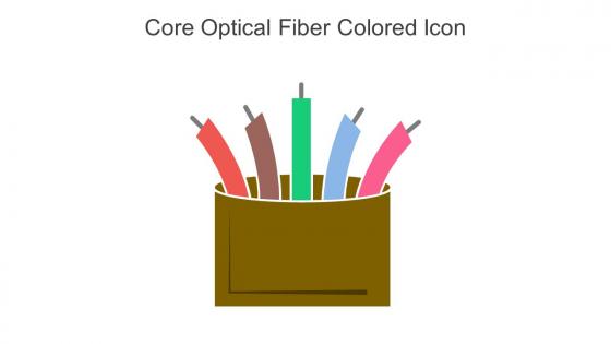 Core Optical Fiber Colored Icon In Powerpoint Pptx Png And Editable Eps Format
