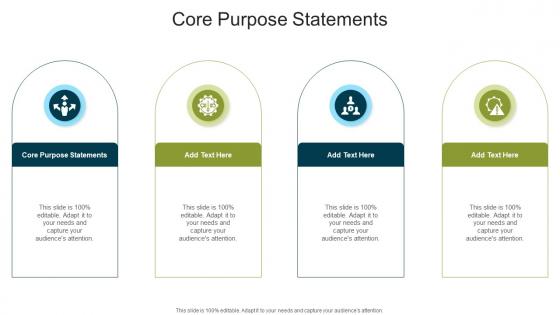 Core Purpose Statements In Powerpoint And Google Slides Cpb
