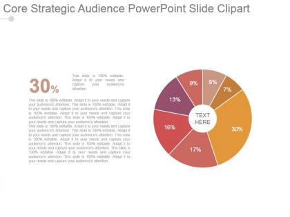 Core strategic audience powerpoint slide clipart