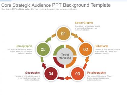 Core strategic audience ppt background template