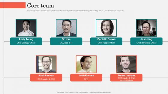 Core Team Gusto Investor Funding Elevator Pitch Deck