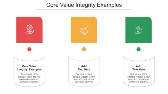 Core Value Integrity Examples Ppt Powerpoint Presentation Model Layout Cpb