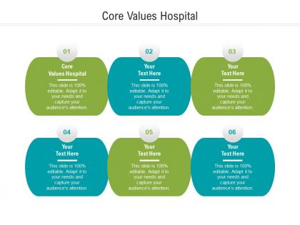 Core values hospital ppt powerpoint presentation ideas graphic images cpb