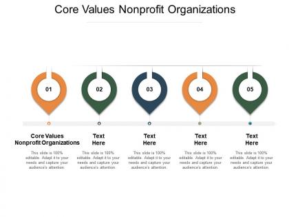 Core values nonprofit organizations ppt powerpoint presentation professional tips cpb