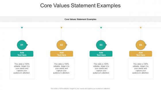 Core Values Statement Examples In Powerpoint And Google Slides Cpb