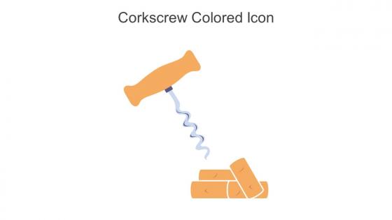 Corkscrew Colored Icon In Powerpoint Pptx Png And Editable Eps Format