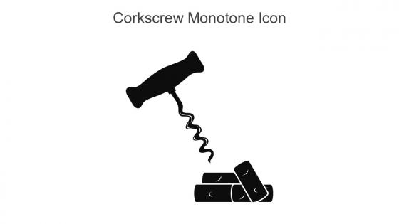 Corkscrew Monotone Icon In Powerpoint Pptx Png And Editable Eps Format