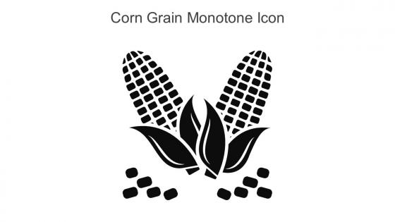 Corn Grain Monotone Icon In Powerpoint Pptx Png And Editable Eps Format