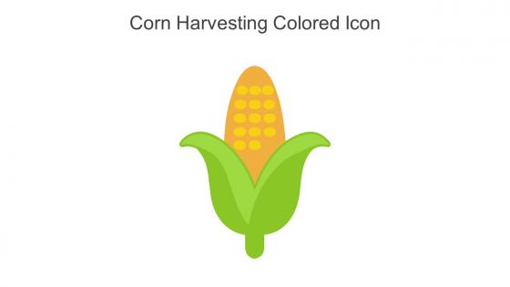 Corn Harvesting Colored Icon In Powerpoint Pptx Png And Editable Eps Format