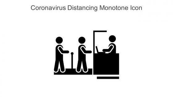 Coronavirus Distancing Monotone Icon In Powerpoint Pptx Png And Editable Eps Format