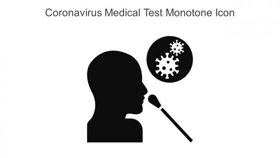 Coronavirus Medical Test Monotone Icon In Powerpoint Pptx Png And Editable Eps Format