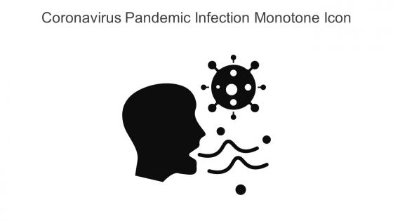 Coronavirus Pandemic Infection Monotone Icon In Powerpoint Pptx Png And Editable Eps Format