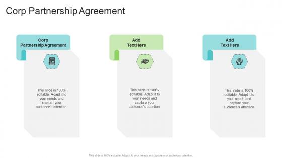 Corp Partnership Agreement In Powerpoint And Google Slides Cpb